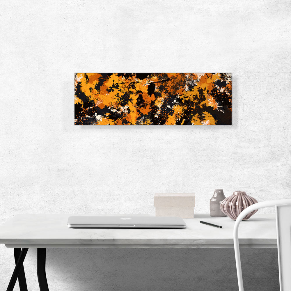Yellow Orange Black Modern Panoramic