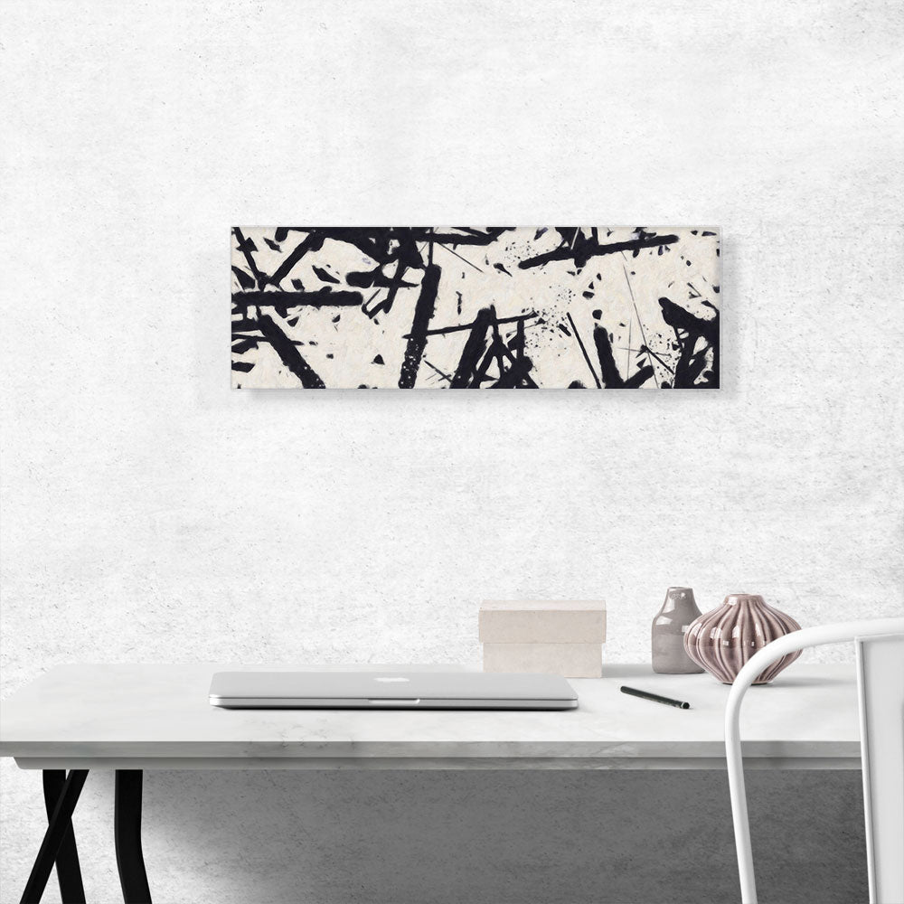 Black Lines on White Modern Panoramic