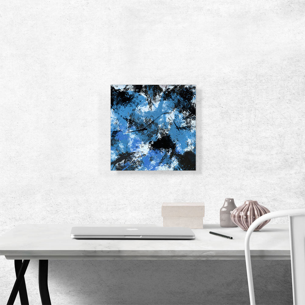 Baby Blue Black White Modern
