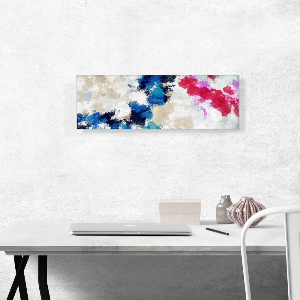Blue Cherry Tan White Modern