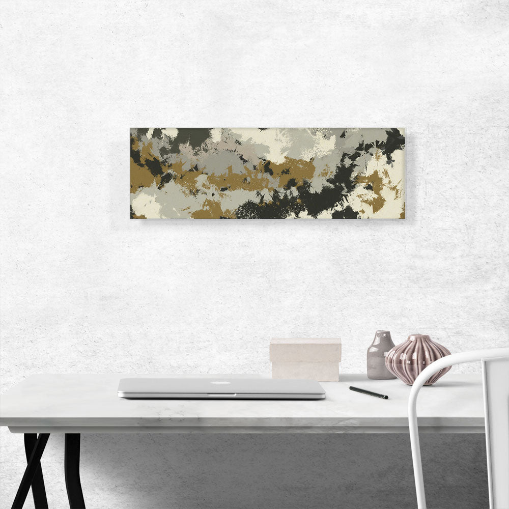 Olive Gray Tan Black Modern Panoramic