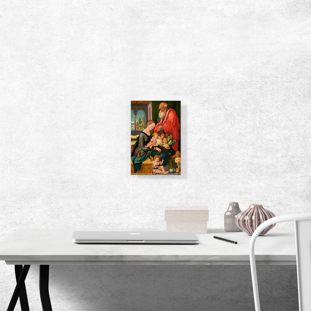 The Holy Family With Five Angels