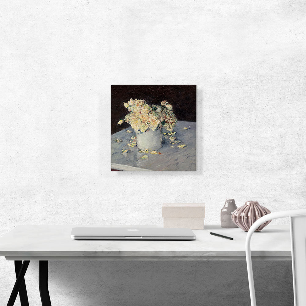 Yellow Roses In a Vase 1882