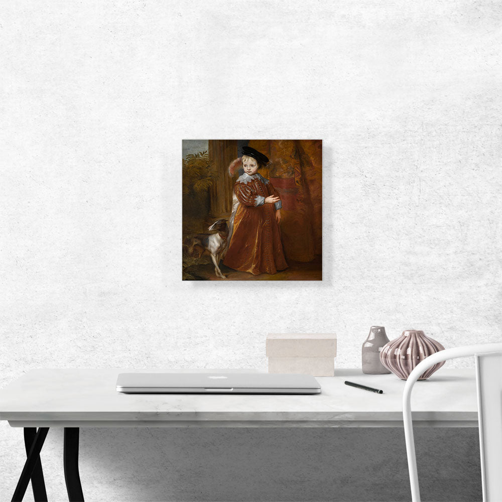 Portrait Of Prince Willem II Of Orange As a Young Boy With a Dog