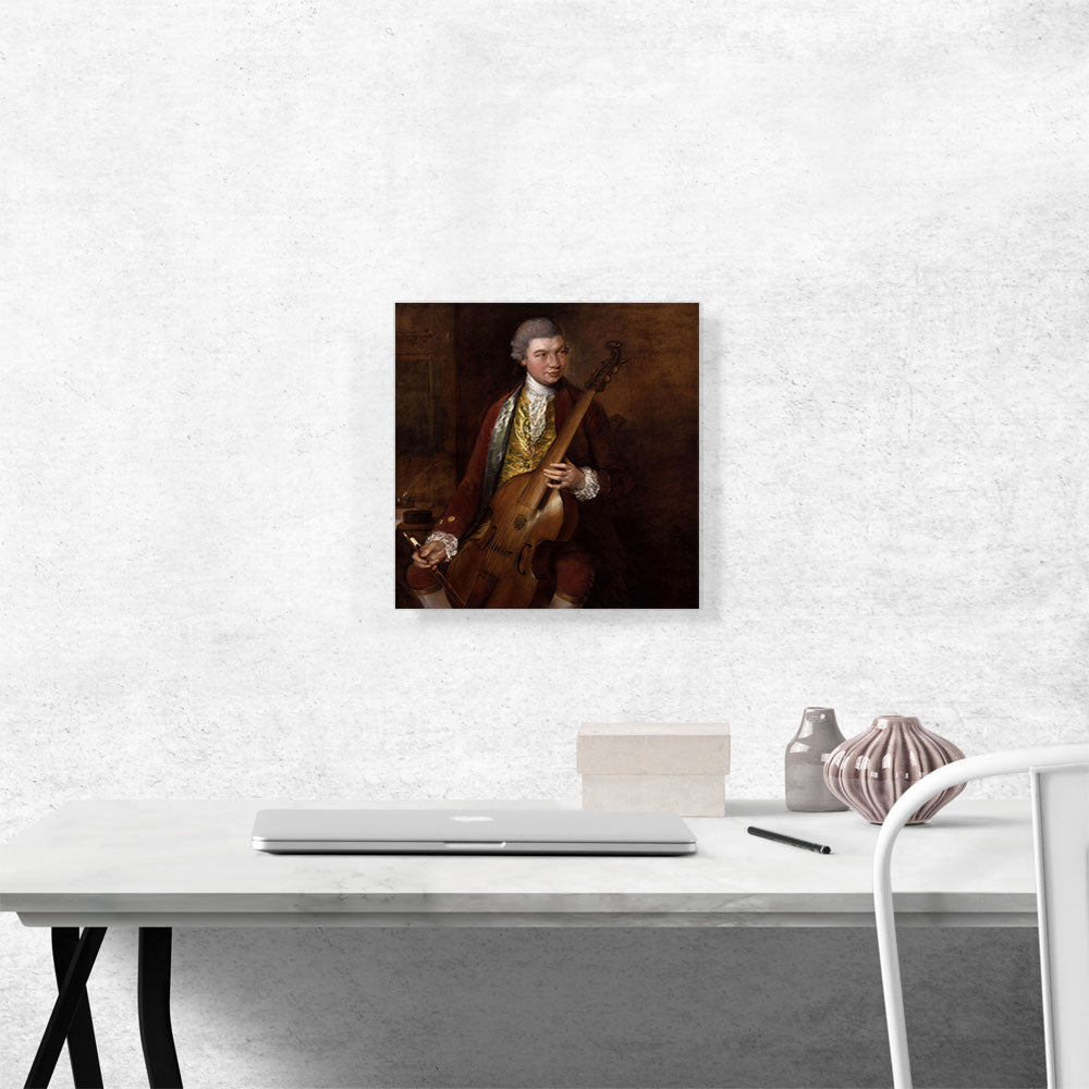 Portrait Of Composer Carl Friedrich Abel With Viola Da Gamba 1765
