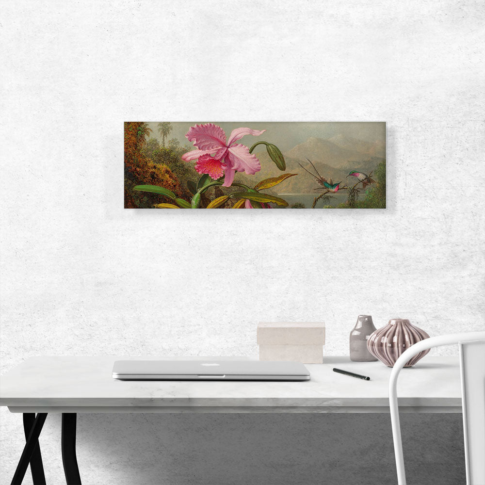 Orchids and Hummingbirds Panoramic