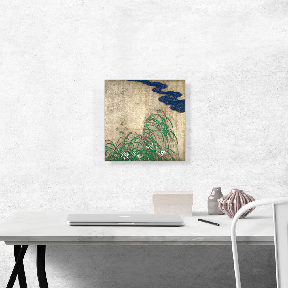 Summer Flower Plants with Blue Water