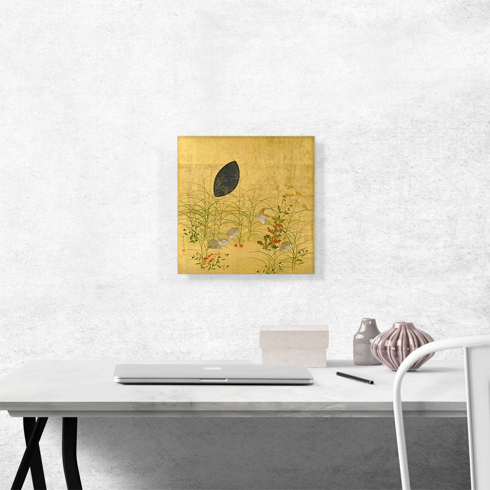 Autumn Plants and Quail