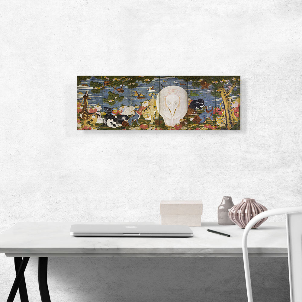 Animals in the Flower Garden - Right-Hand Screen