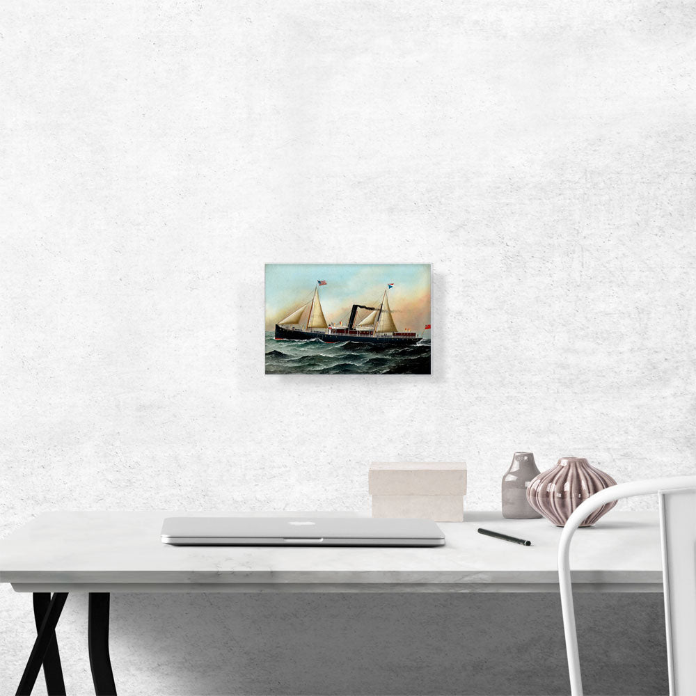 The British Sail and Steam Ship Ethelred at Sea