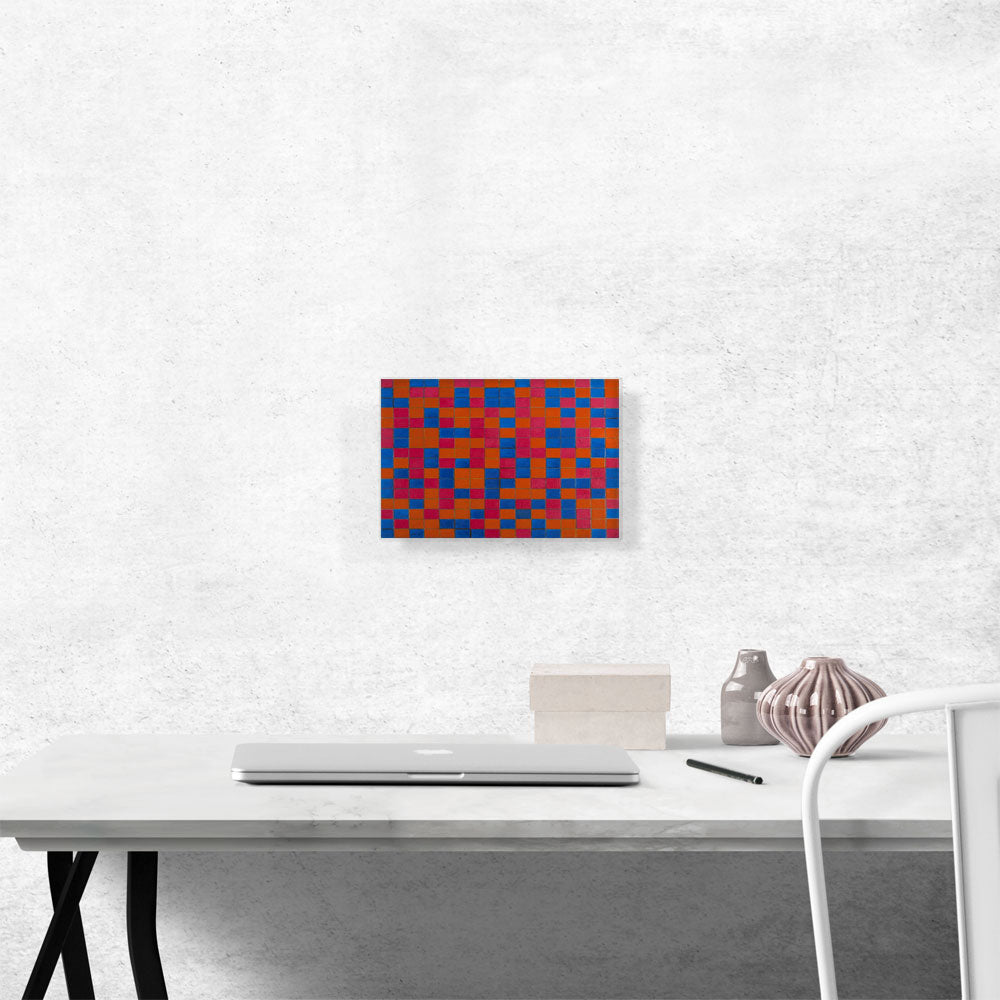 Checker Board Composition with Dark Colours 1919