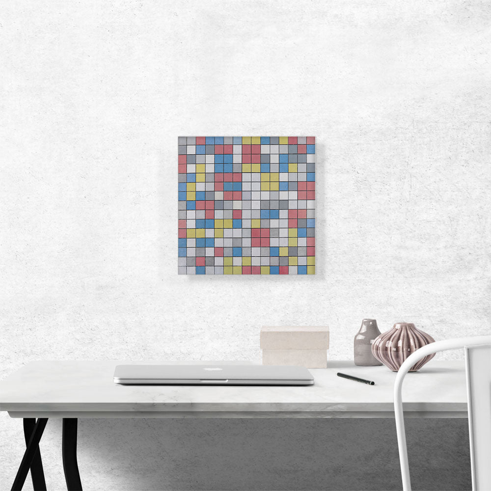 Checkerboard Composition with Light Colors 1919