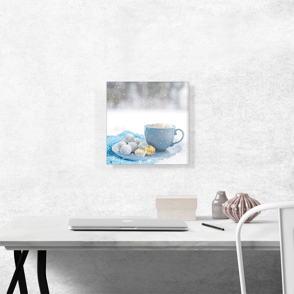 Coffee Cup With Cookies Coffee Shop decor