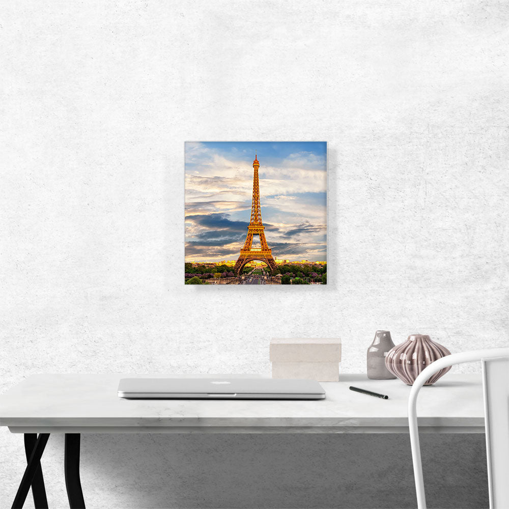 Eiffel Tower Paris Landscape Home Decor Square