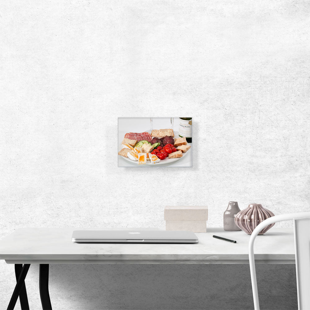 Food Plater With Cheese Meat Bread And Wine Diner Restaurant decor