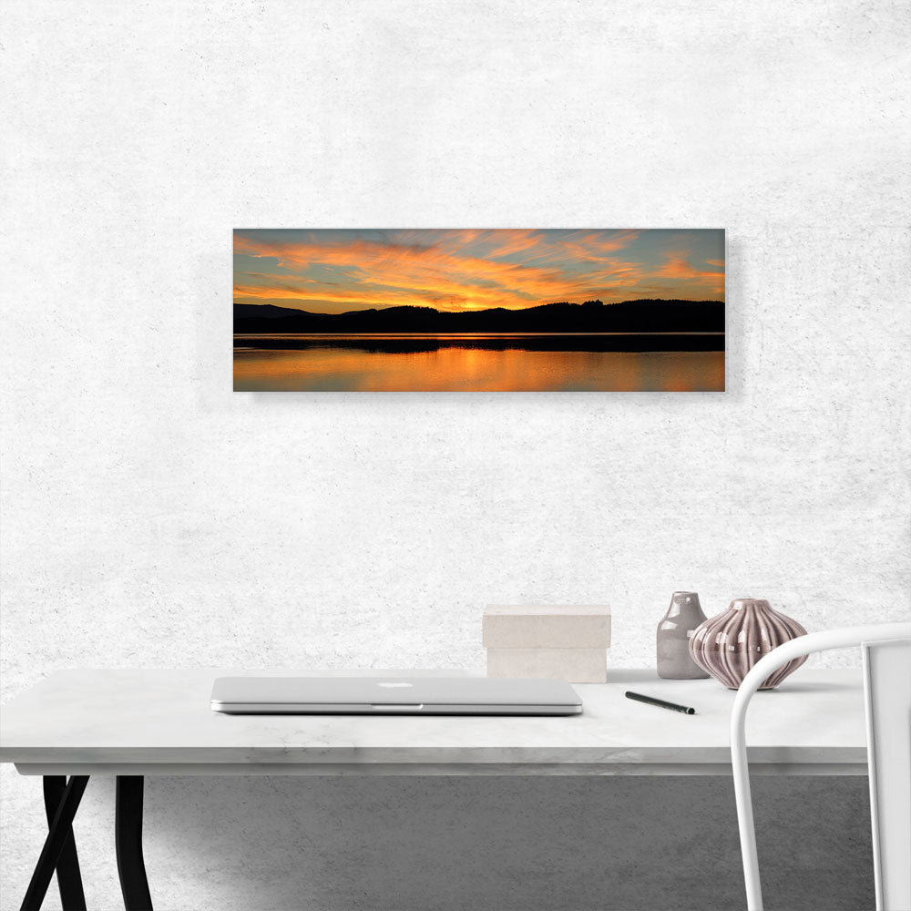 Lake Sunset Home Decor Panoramic