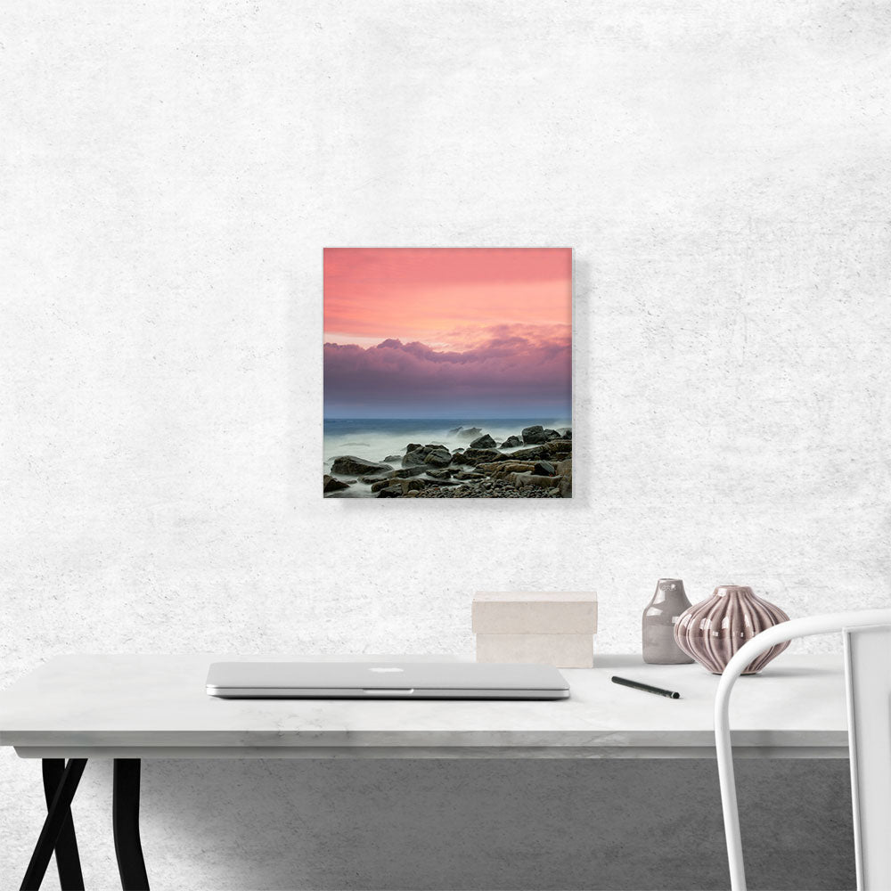 Ocean Coast Sunset Home Decor Square