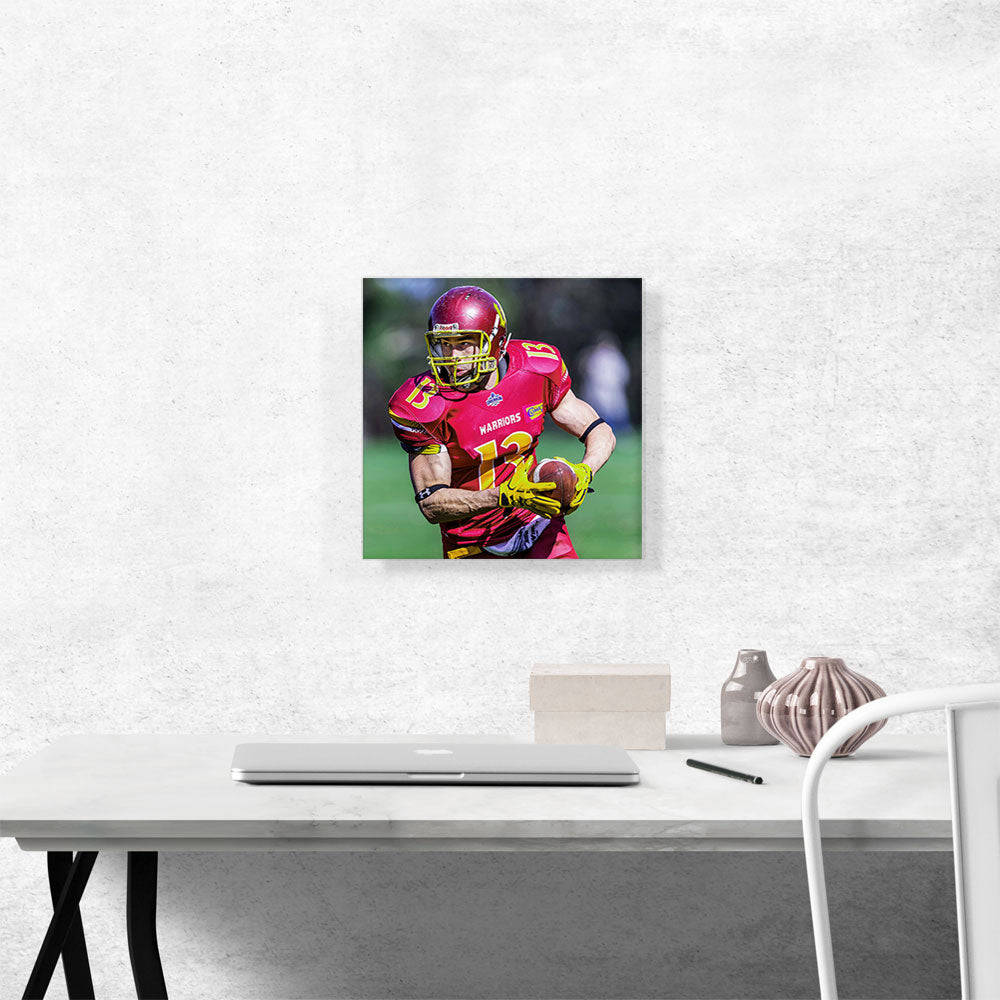 Football Player Quarterback Red Uniform
