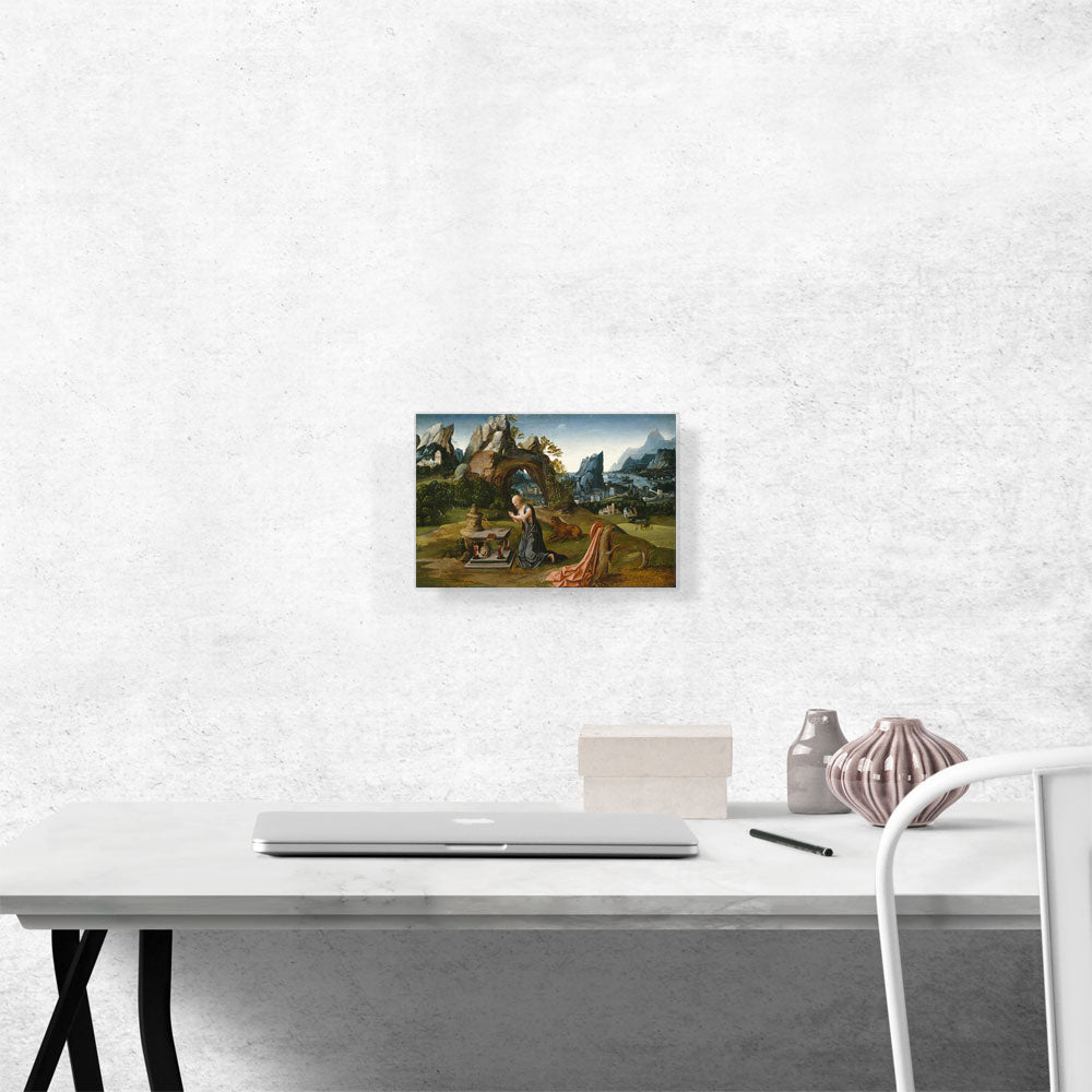 St. Jerome Praying And a Landscape 1525
