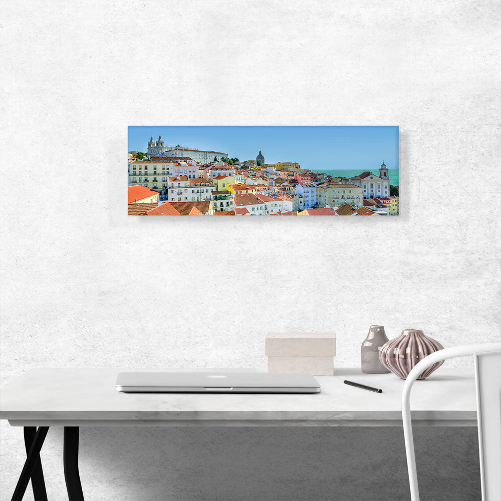 Lisboa Portugal Beach City Skyline