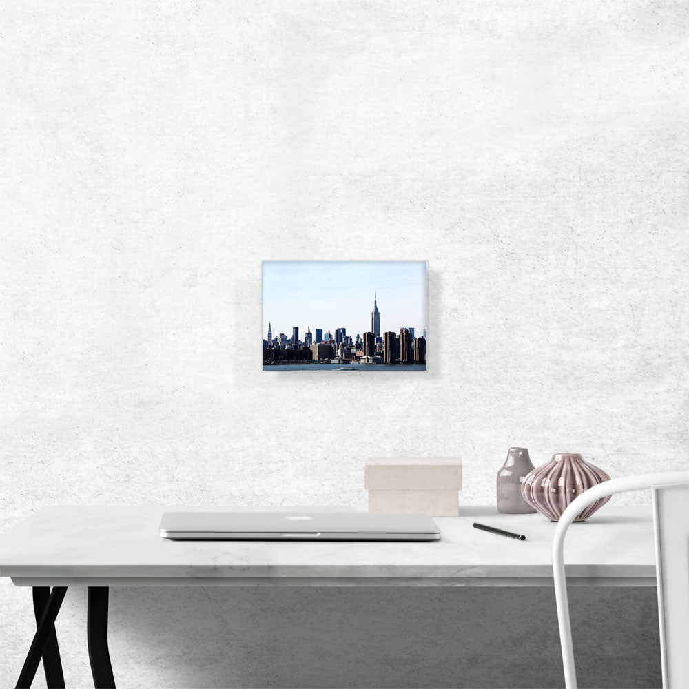 New York Winter Cloudy Skyline