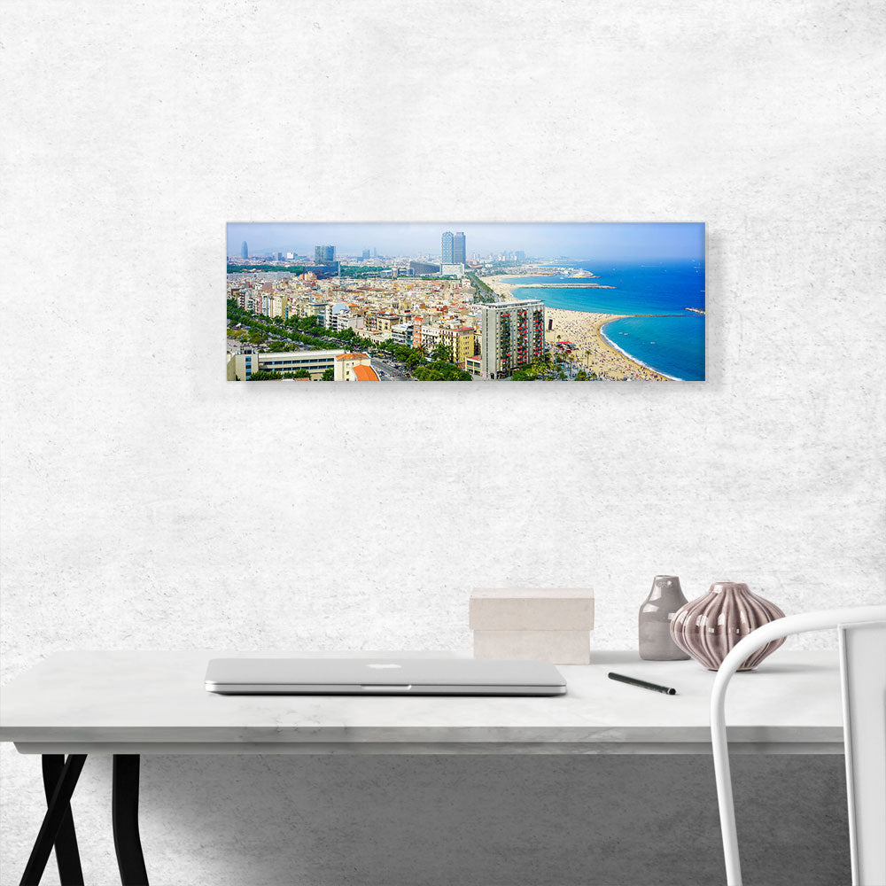 Barcelona, Spain - Beaches and Skyline Panoramic