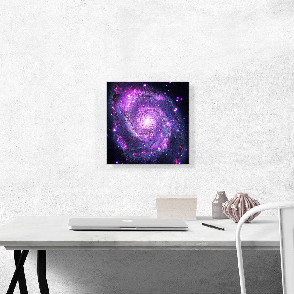 Spiral Whirlpool Galaxy Square Hubble Telescope NASA Photograph