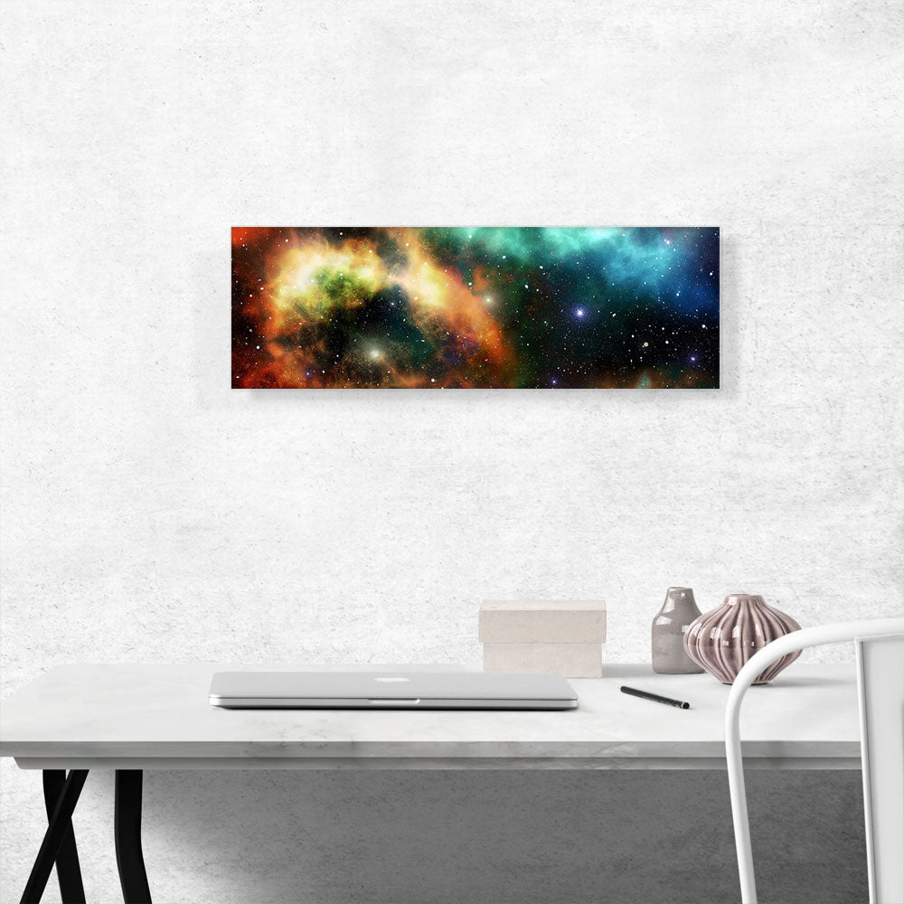 Universe in Red and Blue Panoramic Hubble Telescope