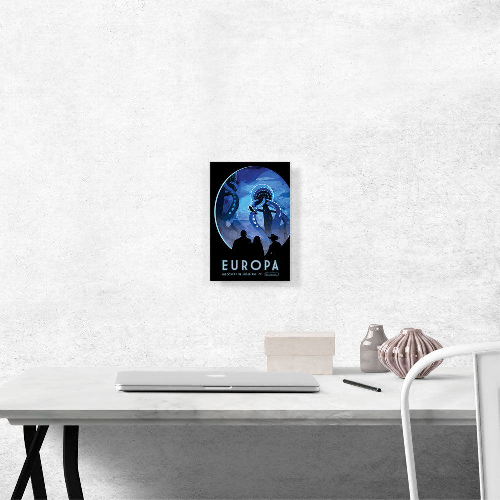 Europa Discover Life Under the Ice NASA Poster