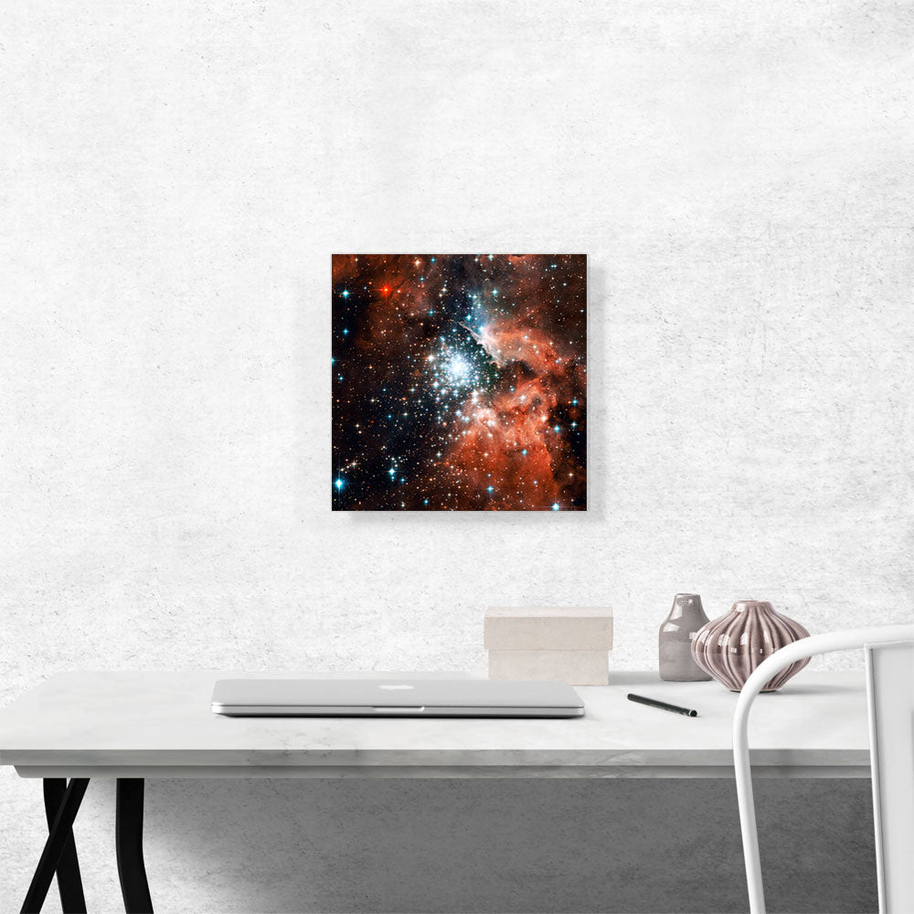 Hubble Telescope Extreme Star Cluster Bursts into Life NGC 3603