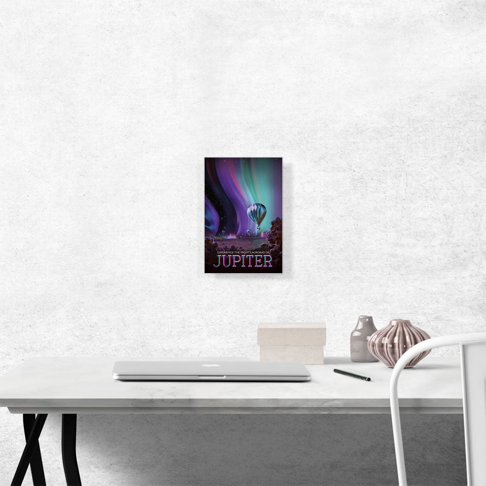 Jupiter Jovian Cloudscape Mighty Auroras NASA Poster