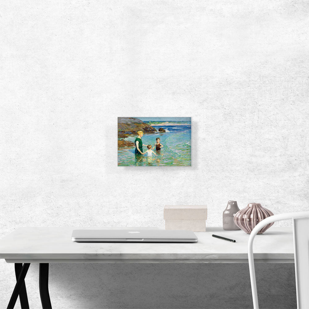 At the Beach Woman With Children