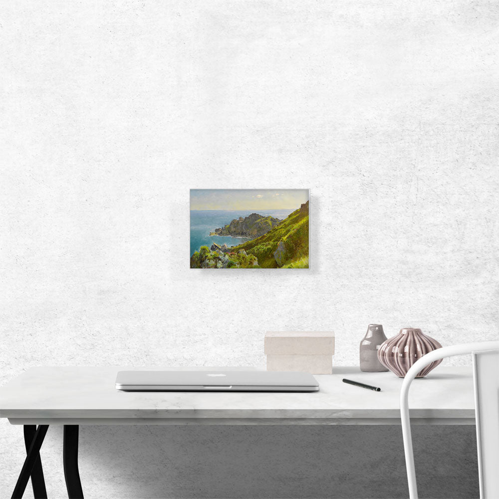 Coastline With Grassy Slope