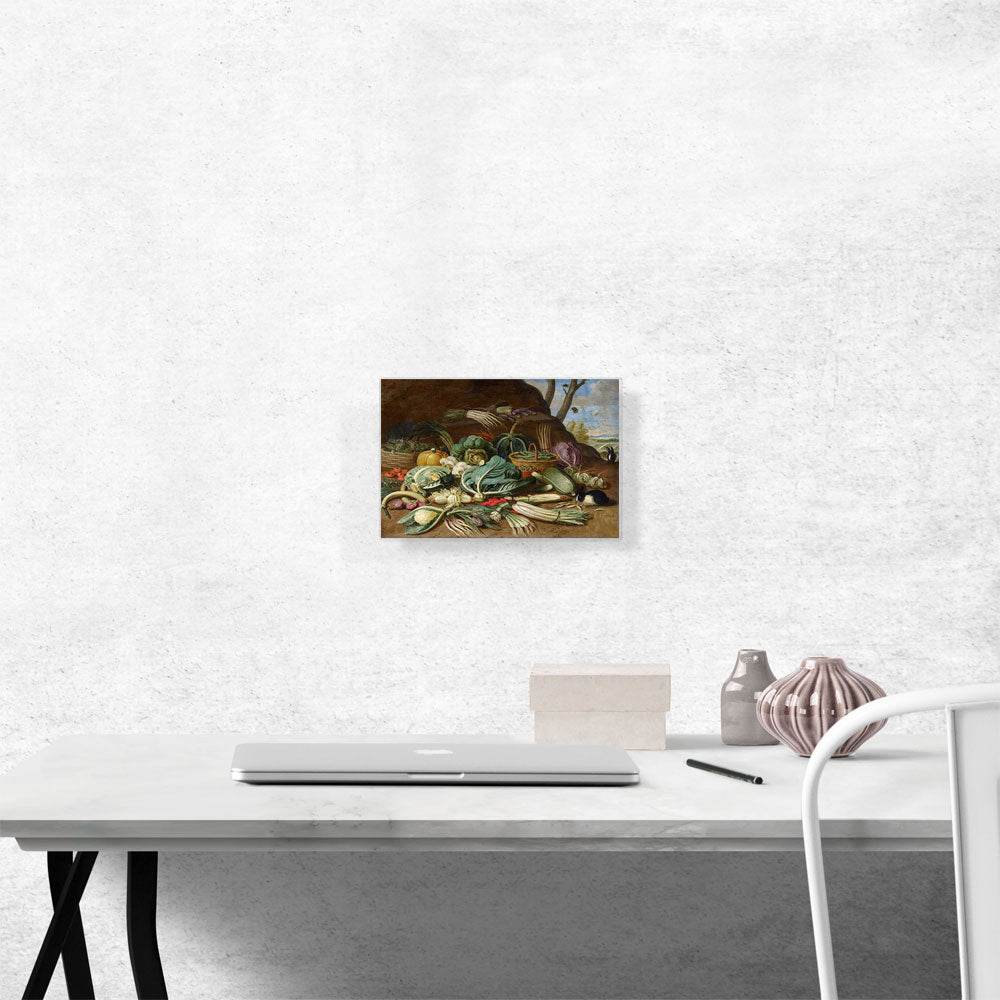 Still Life With Vegetables And a Rabbit
