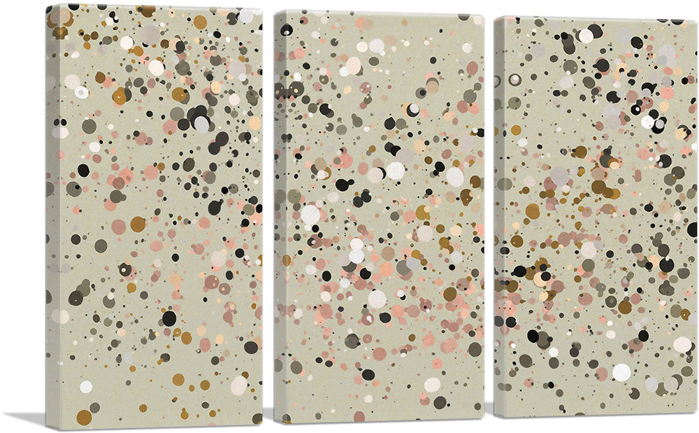 Olive Pink Green White Spots Modern