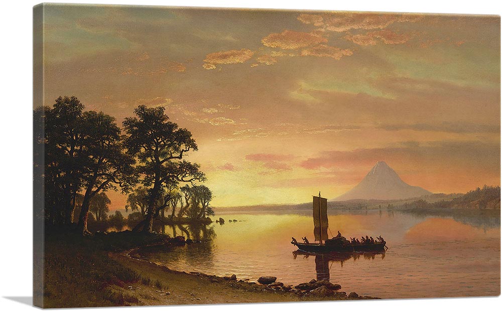 Indians Crossing The Columbia River 1867