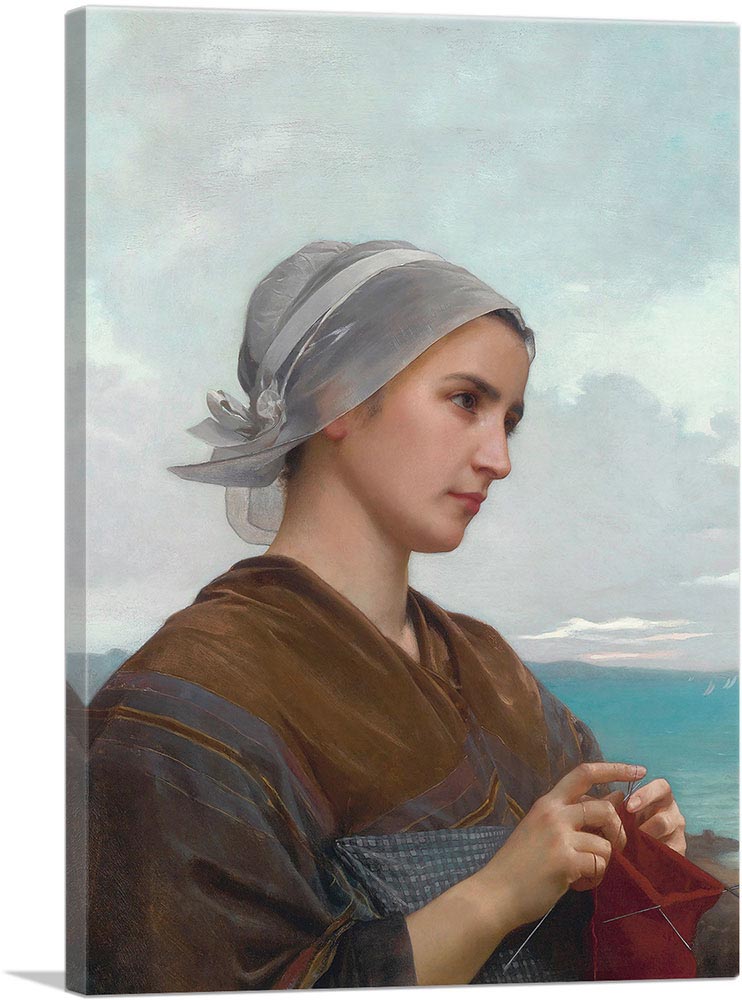 Tricoteuse Breton Knitter 1871
