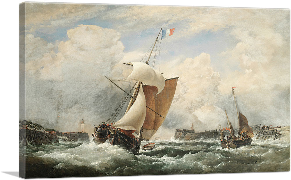 French Sloop Entering the Harbour of Treport