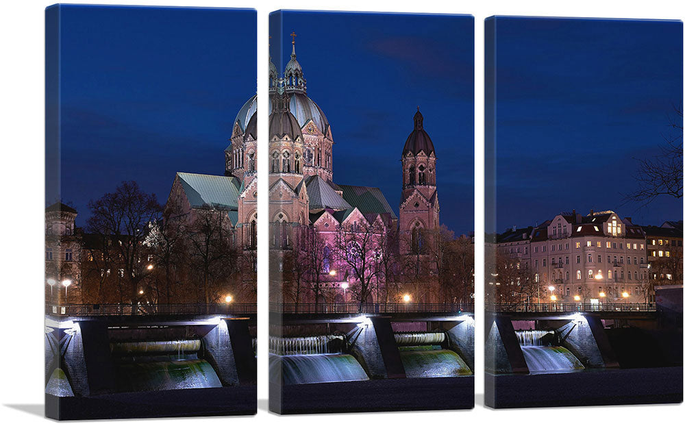 St. Luke's Church at Night, Munich, Germany