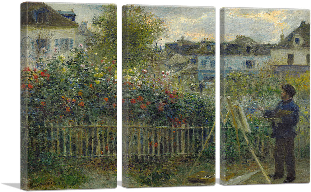 Monet Painting His Garden at Argenteuil 1873