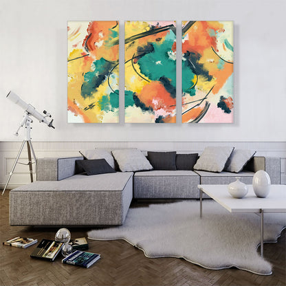 Abstract Art Red Blue Yellow