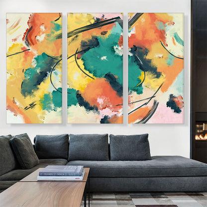 Abstract Art Red Blue Yellow