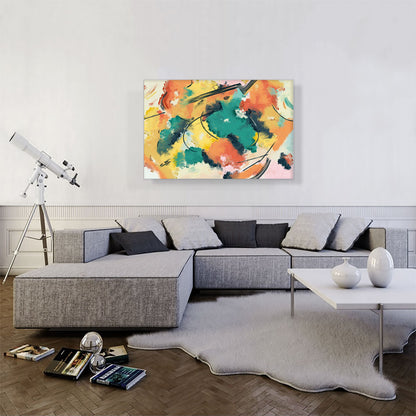 Abstract Art Red Blue Yellow