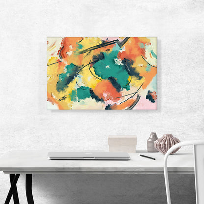 Abstract Art Red Blue Yellow