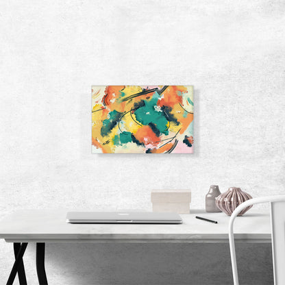 Abstract Art Red Blue Yellow