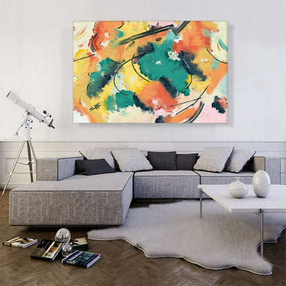 Abstract Art Red Blue Yellow