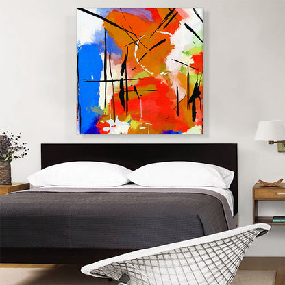 Abstract Pink Blue Green Orange