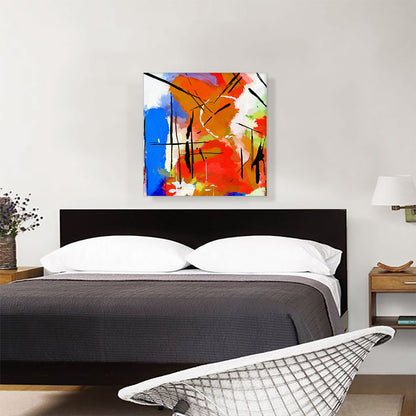 Abstract Pink Blue Green Orange