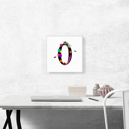 Flower Plant Butterfly Alphabet Number 0 Zero Numeral