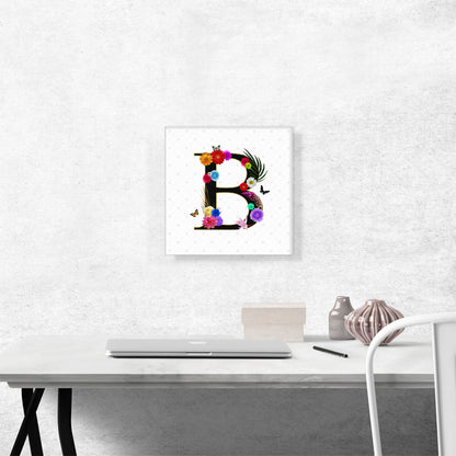 Flower Plant Butterfly Alphabet Letter B